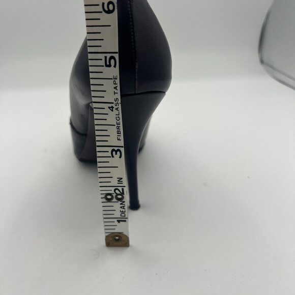 Miu Miu Eggplant Leather Ankle Boots Size 37.5 (US 7.5) - Picture 11 of 12